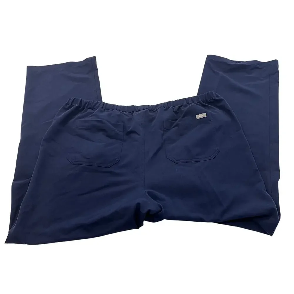 FIGS Pisco Straight-Leg Scrub Pants Healthcare Medical Navy Size XXL